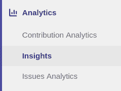 Insights sidebar link