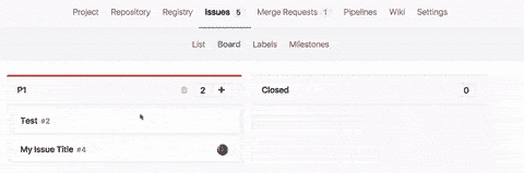 close issue from the Issue Board