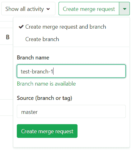 Create MR from issue