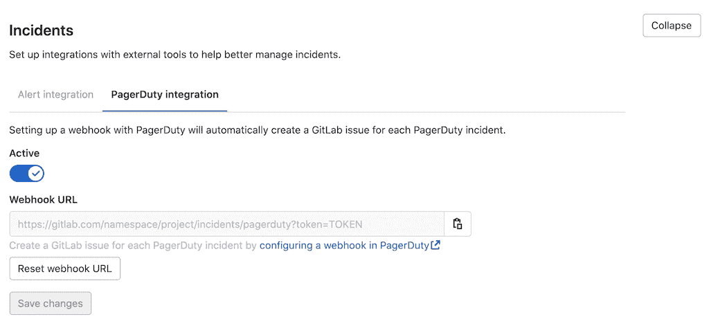 PagerDuty incidents integration