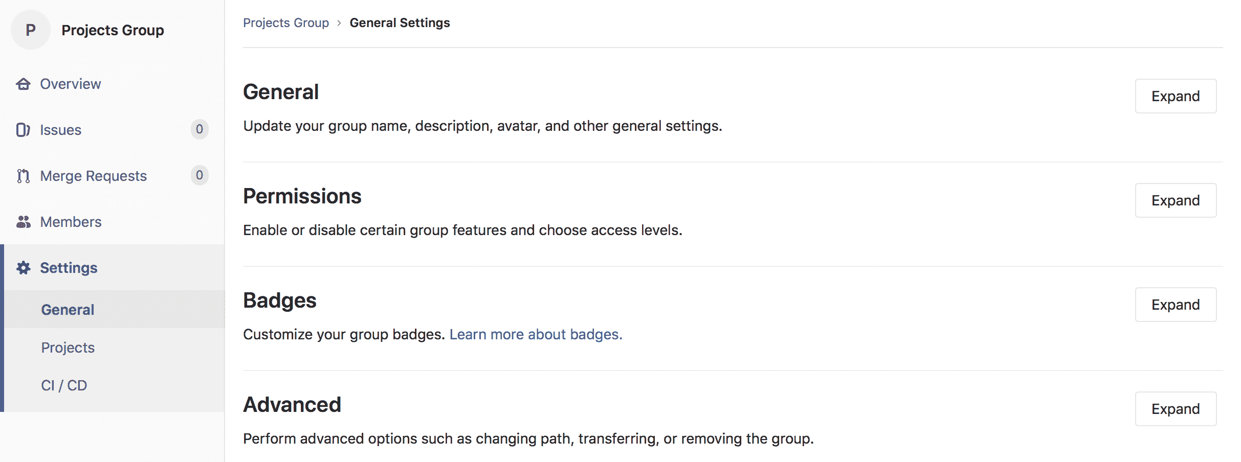 group settings